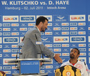David Haye refuses Wladimir Klitschko's offer of a handshake