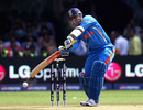 Virender Sehwag began the innings with a few streaky shots 