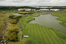 Aerial shot of final holes at Le Golf National