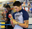 Nathan Cleverly in training
