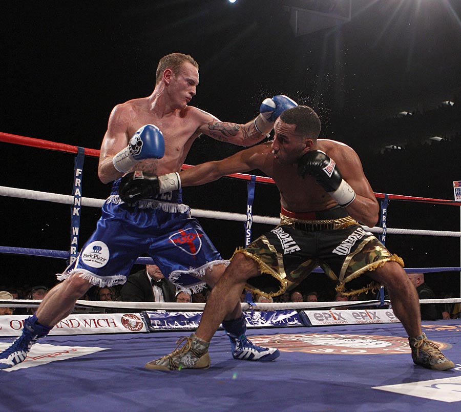 George Groves trades blows with James DeGale 