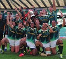 South Africa celebrate winning the London Sevens title