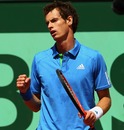 Andy Murray of celebrates a point 