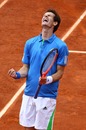 Andy Murray shows his relief