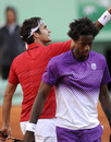 Roger Federer sees the back of Gael Monfils