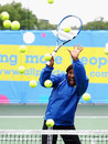 Olympic gold medalist Denise Lewis' tennis skills are put to the test