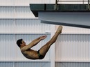 Tom Daley practices ahead of the British Gas National Diving Championships