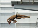 Tom Daley practices the 10m platform ahead of the British Gas National Diving Championships