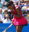 Serena Williams celebrates a point against Tsvetana Pironkova 