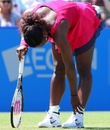 Serena Williams in action against Tsvetana Pironkova 
