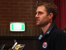 Simon Katich addresses the media after losing out on a central contract