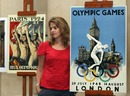 Artist Tracey Emin poses with former Olympic posters