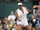 Venus Williams hits a forehand