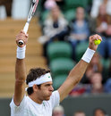 Juan Martin del Potro breathes a sigh of relief after clinching victory