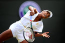Venus Williams powers down a serve