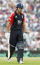 Alastair Cook had an unhappy outing at The Oval, being caught behind for 5