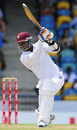 Marlon Samuels drives fluently through the covers