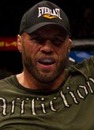 Randy Couture celebrates victory over Mark Coleman