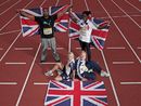 Mark Lewis-Francis, Jenny Meadows, Holly Bleasdale and Christine Ohuruogu ahead of the Aviva UK Trials and Championships