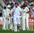 Andrew Strauss trudges off the pitch
