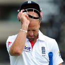 Matt Prior after being bowled by Praveen Kumar