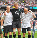 Lewis Moody limps off the field