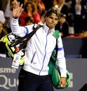 Rafael Nadal waves after his shock loss