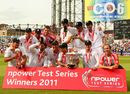 The England team celebrate their series whitewash