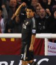 Luis Suarez celebrates scoring their first goal