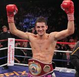 Nathan Cleverly celebrates his win
