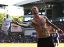 Raul Meireles throws his shirt into the crowd