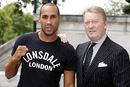 James DeGale poses with Frank Warren