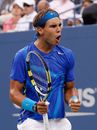 Rafael Nadal lets out a roar of delight