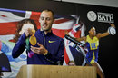 Dai Greene shows off his gold medal