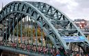Runners cross the Tyne Bridge