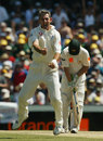 Andy Caddick celebrates the wicket of Ricky Ponting