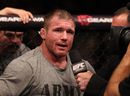 Matt Hughes speaks to the media after his defeat