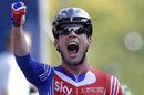 Mark Cavendish roars with delight