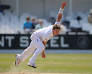 Stuart Meaker steams in for England Lions
