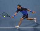 Pete Sampras plays against Marat Safin on the new court at the China Open