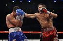 Sergio Martinez lands the knockout blow on Darren Barker