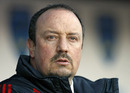 Liverpool manager Rafael Benitez looks on