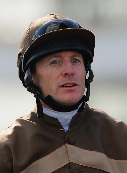 Kieren Fallon pictured at Doncaster Racecourse shortly after returning from his riding ban