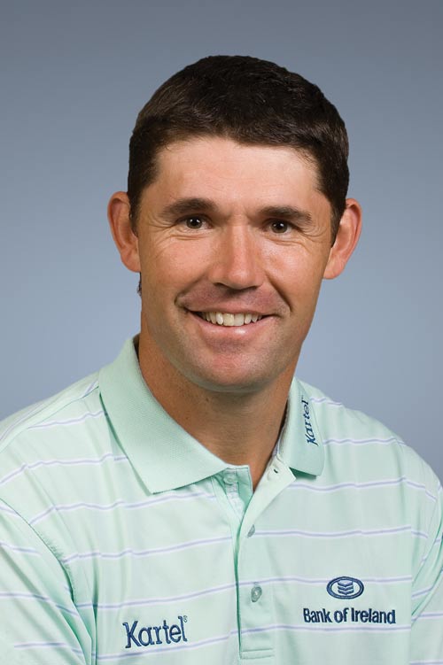 Padraig Harrington poses for his profile picture for the 2010 PGA Tour