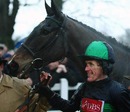 Tony McCoy in the winner's enclosure after securing his 3000th winner on Restless d'Artaix