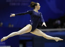Beth Tweddle competes in the floor final