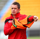 Wales winger Shane Williams prepares for a training session