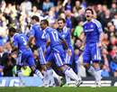 Frank Lampard roars with delight after scoring