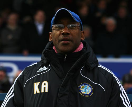 Keith Alexander observes from the touchline