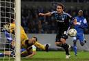 Frank Lampard misses a chance to score